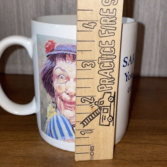 Vintage 1992 Leanin Tree Collectible Funny Coffee Mug Cup 1HR Coffee Breaks 4in - Picture 7 of 16